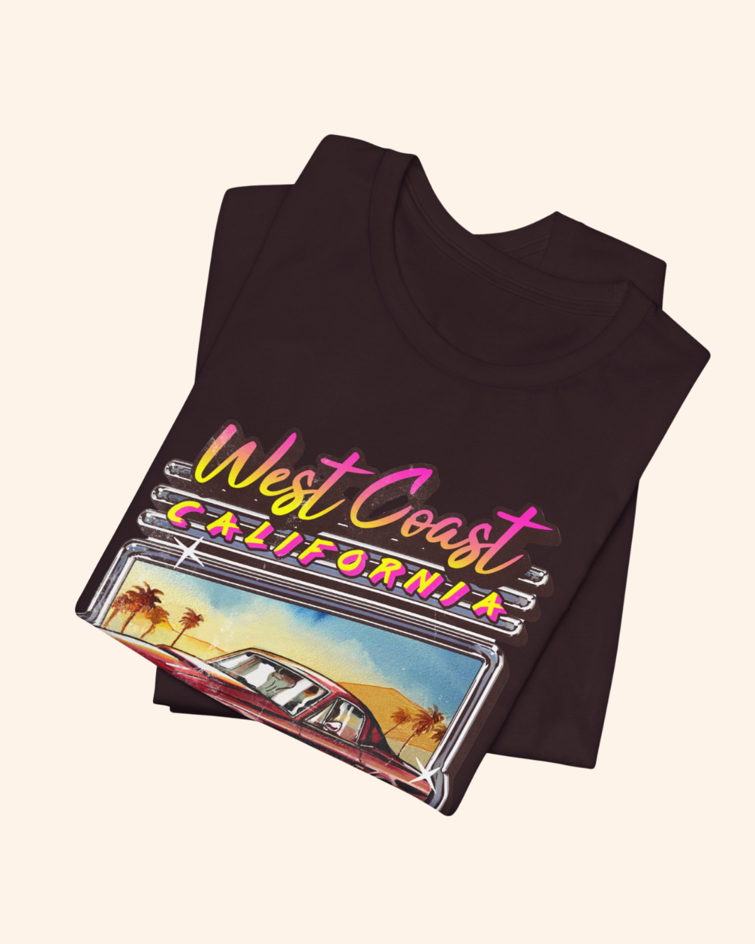 West Coast California '84 Vintage Car Tee