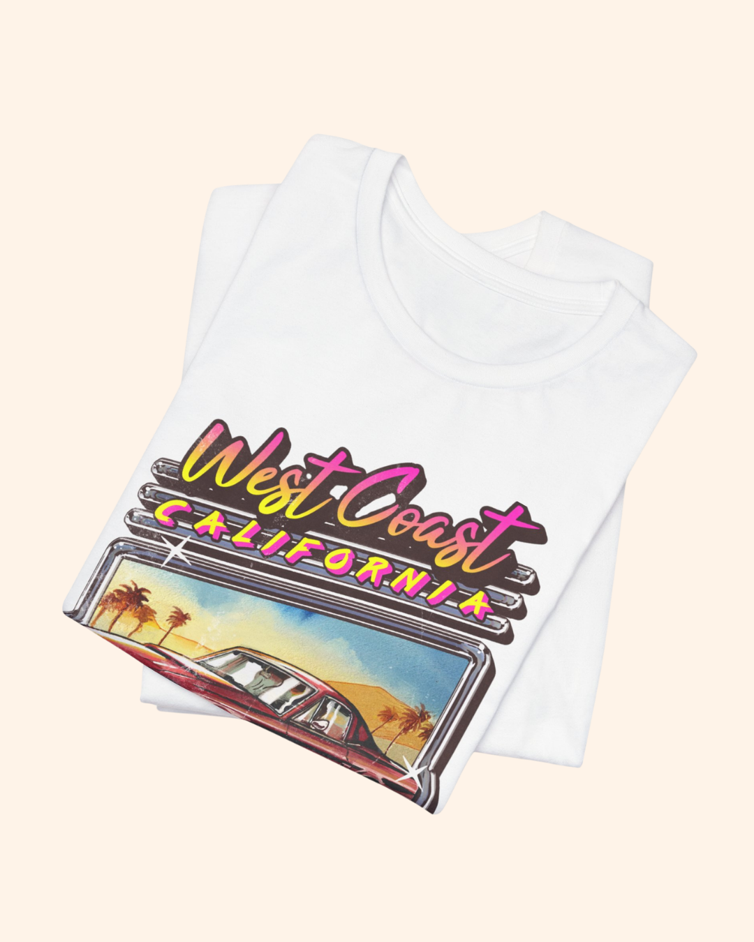 West Coast California '84 Vintage Car Tee