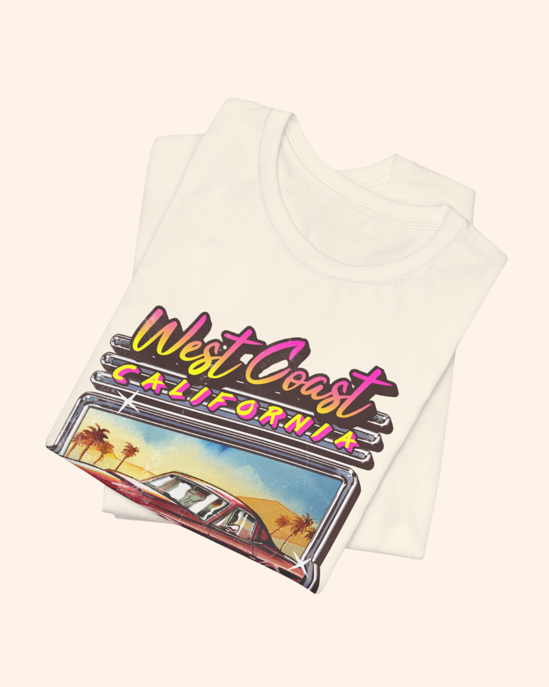 West Coast California '84 Vintage Car Tee