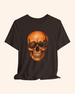 Second Look fashion skull graphic tee with eyepatch and bow