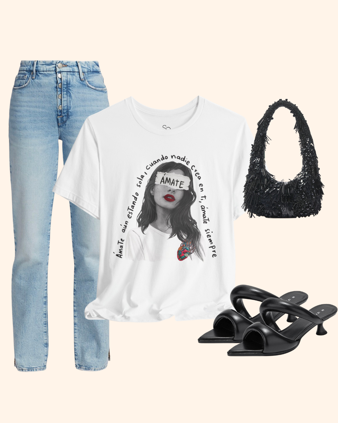 Amate Graphic Tee, Womens Self Love T-Shirt Love Yourself