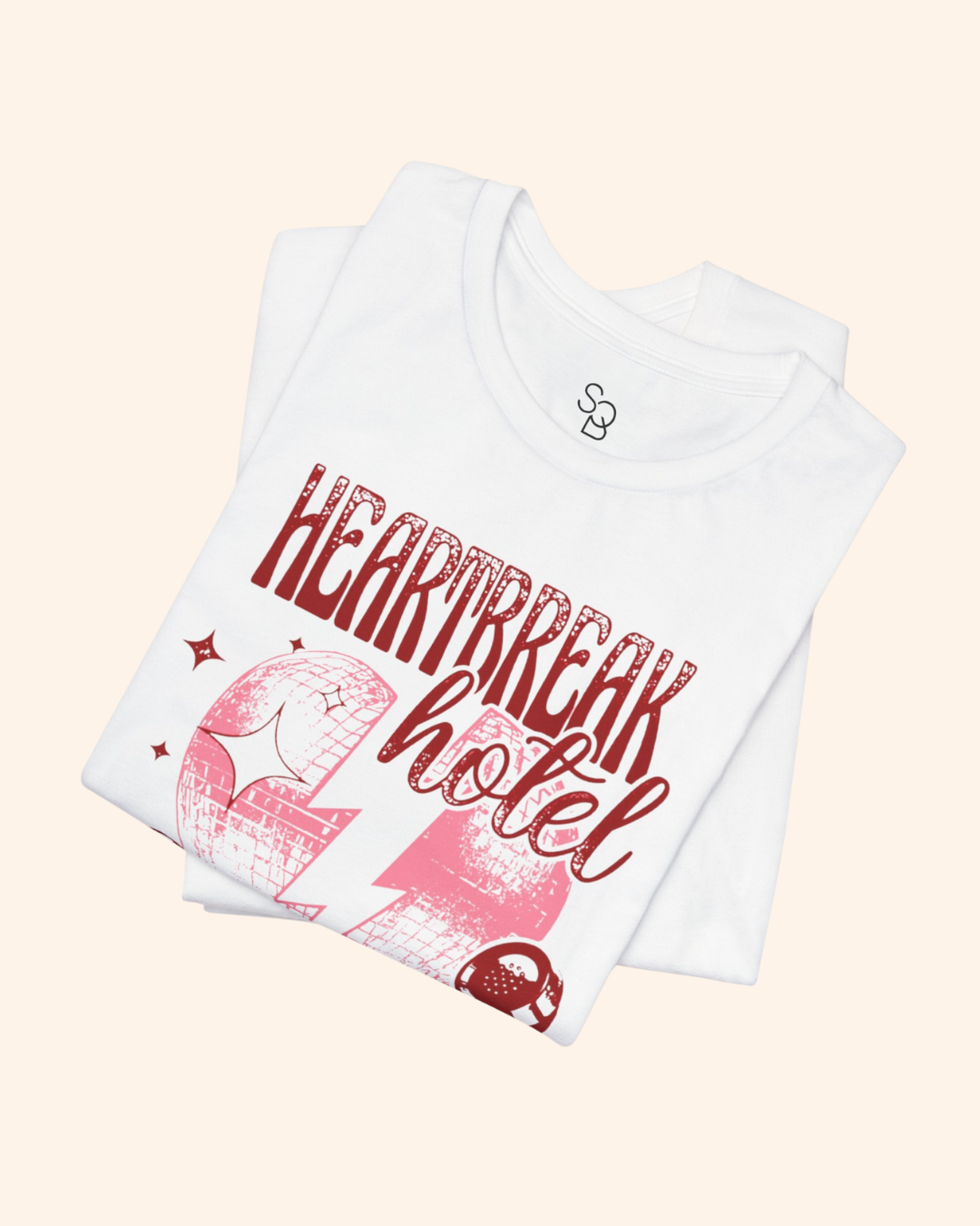 Heartbreak Hotel Graphic Tee , 90s Retro Breakup T-Shirt
