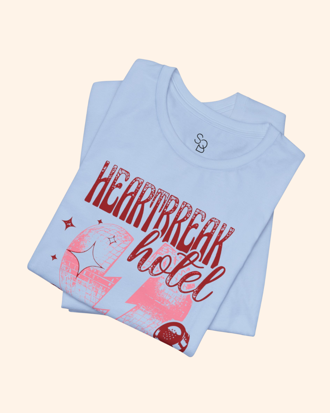 Heartbreak Hotel Graphic Tee , 90s Retro Breakup T-Shirt