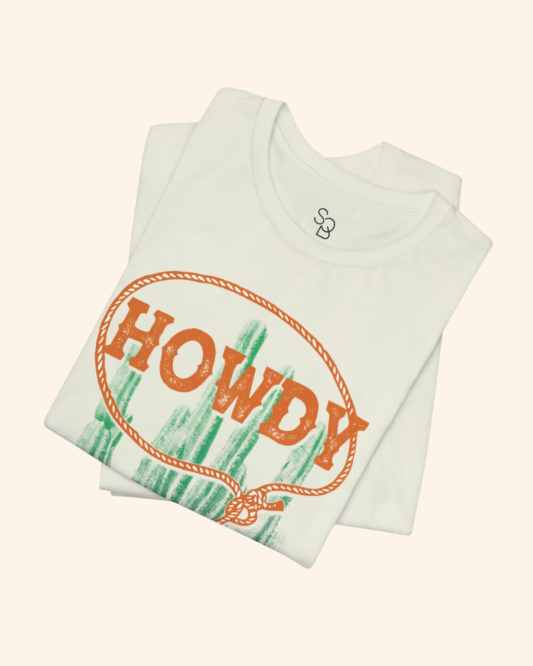 Howdy Cowboy Graphic T-Shirt, Cactus Boho Tee