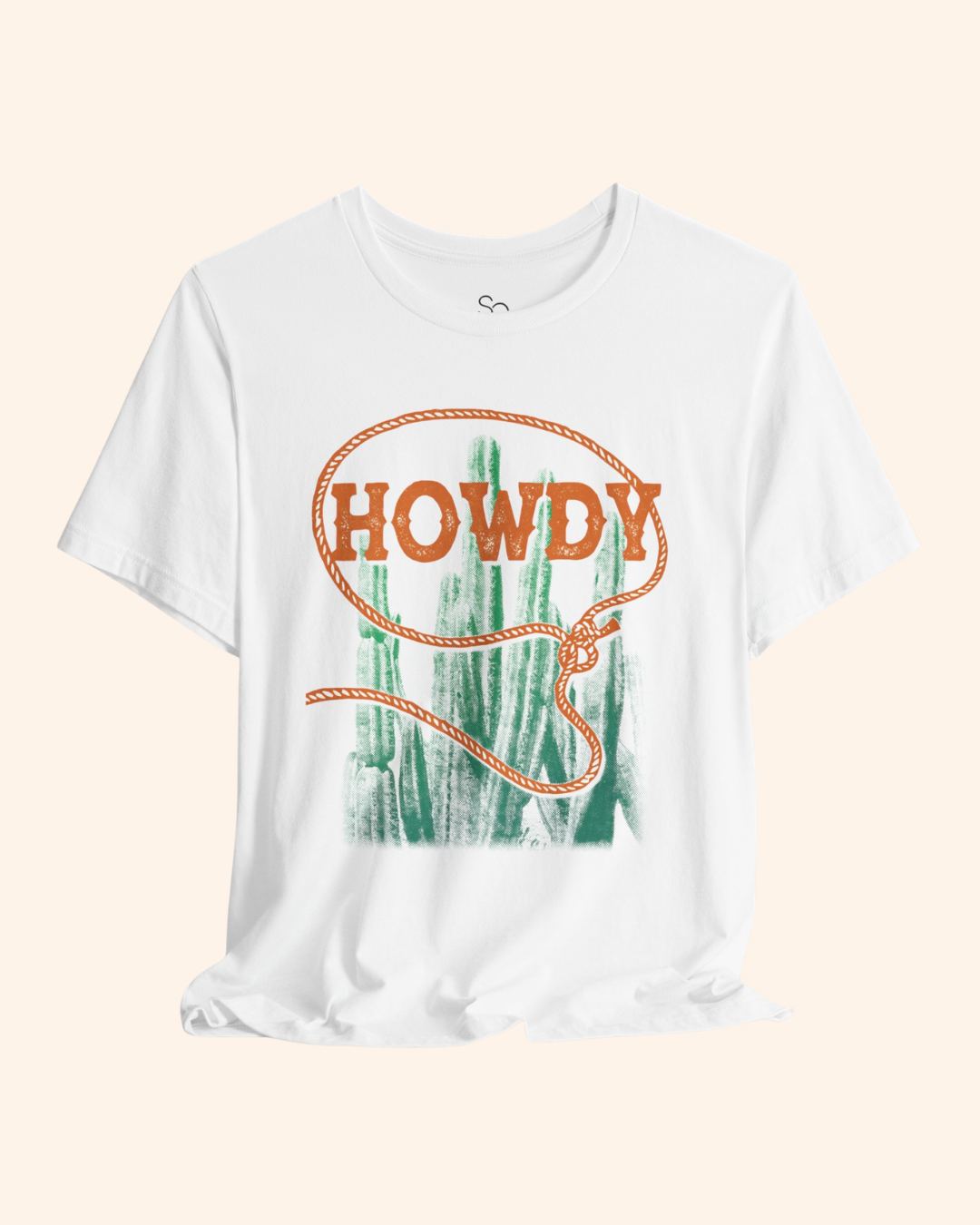 Howdy Cowboy Graphic T-Shirt, Cactus Boho Tee