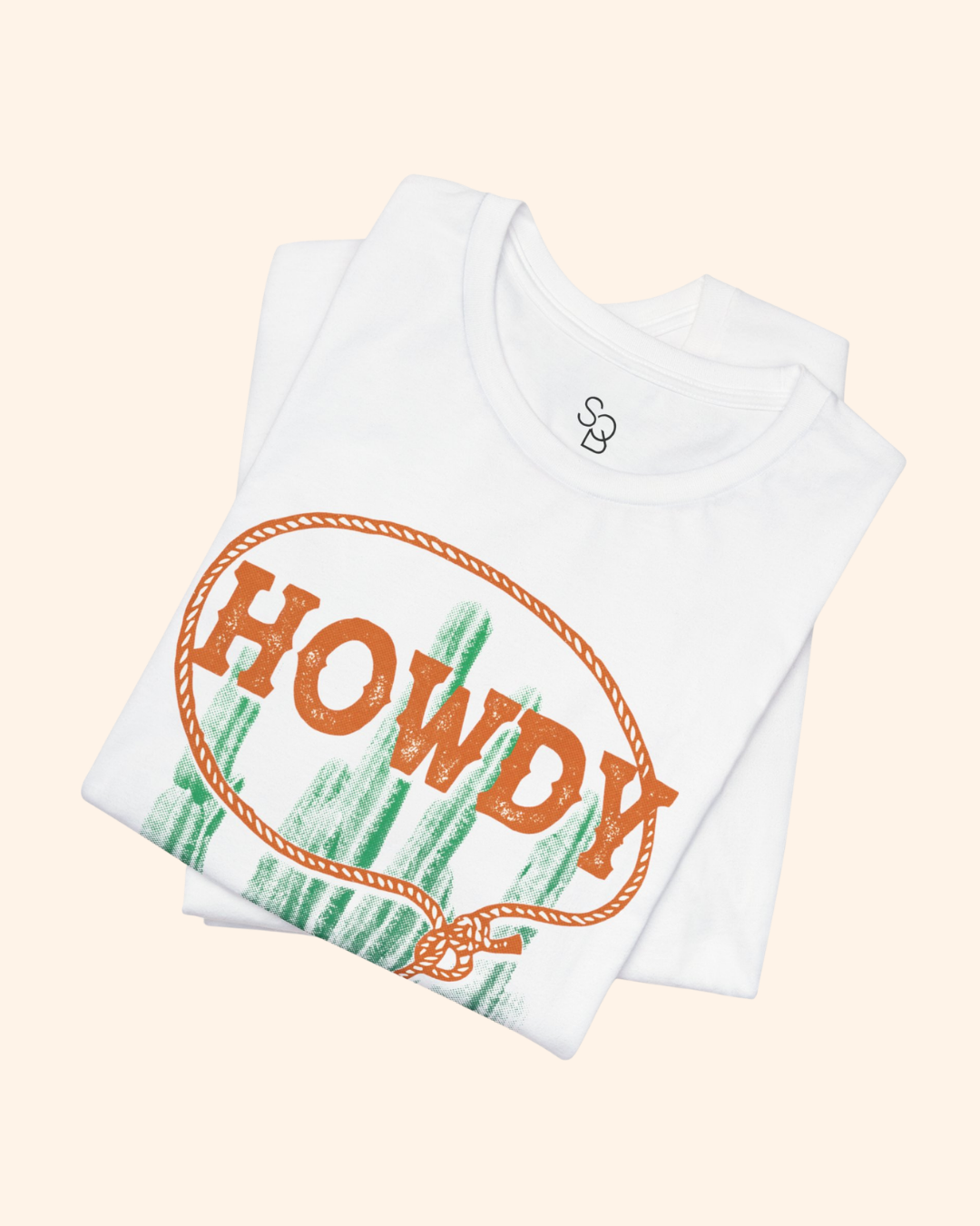 Howdy Cowboy Graphic T-Shirt, Cactus Boho Tee