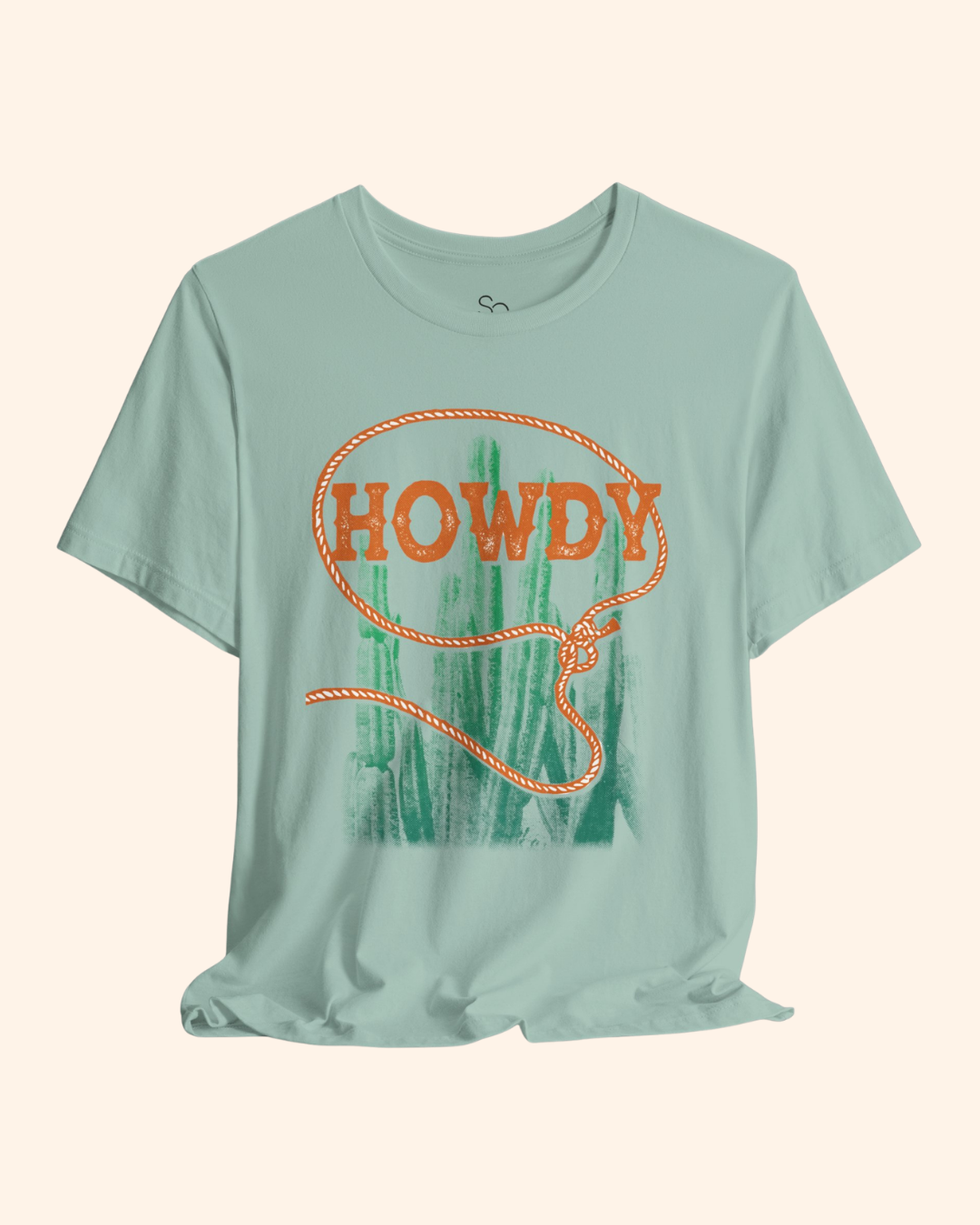 Howdy Cowboy Graphic T-Shirt, Cactus Boho Tee