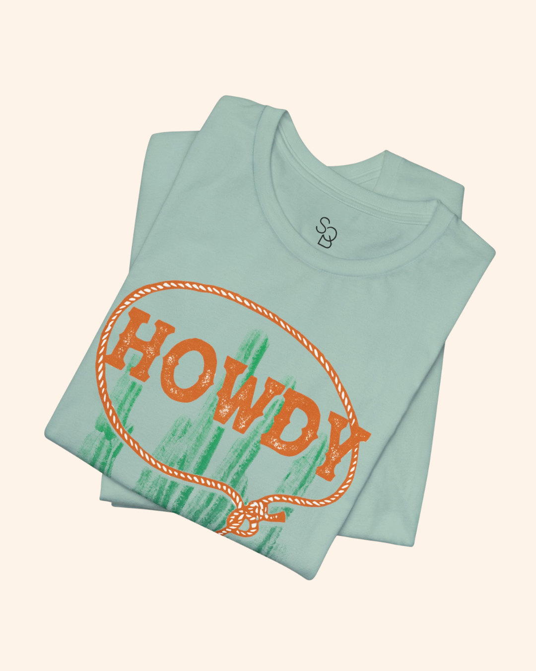 Howdy Cowboy Graphic T-Shirt, Cactus Boho Tee