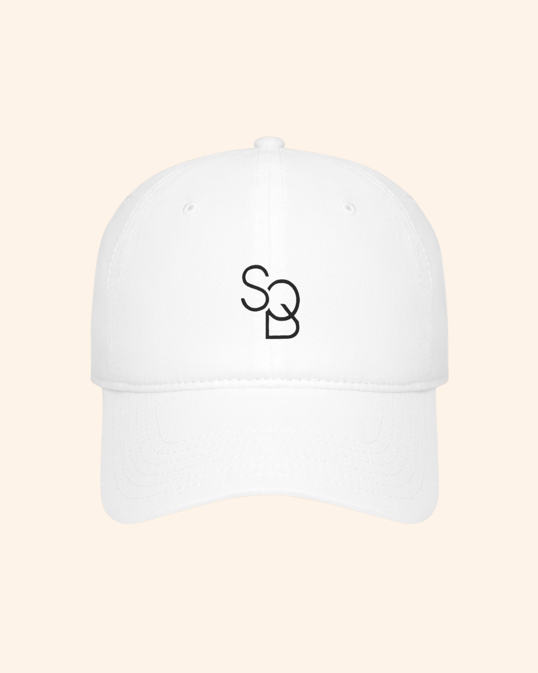 SQB embroidered monogram low-profile baseball cap, product image 4