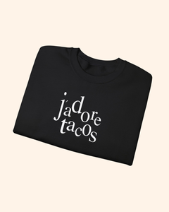 J'adore Tacos Graphic Crewneck Sweatshirt crewneck sweatshirt product image 1
