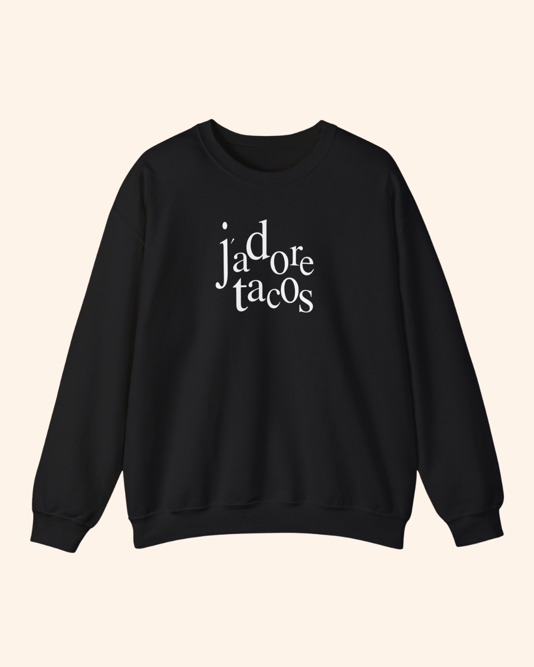 J'adore Tacos Graphic Crewneck Sweatshirt crewneck sweatshirt product image 5