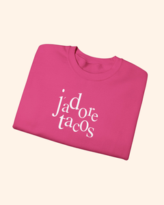 J'adore Tacos Graphic Crewneck Sweatshirt crewneck sweatshirt product image 3