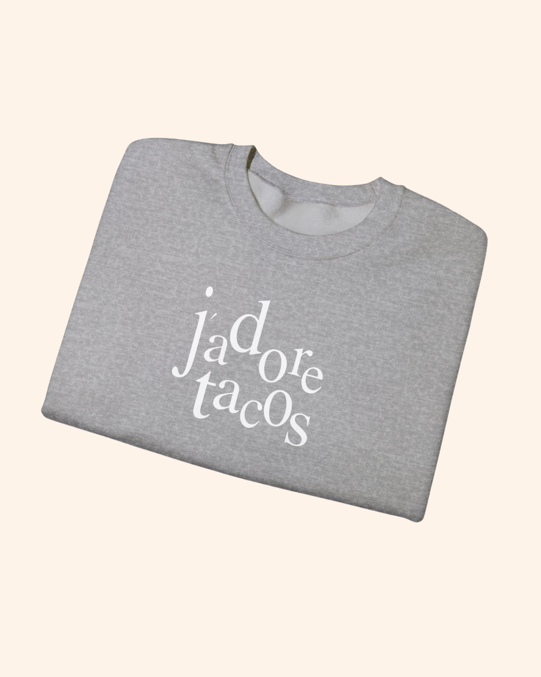 J'adore Tacos Graphic Crewneck Sweatshirt crewneck sweatshirt product image 4