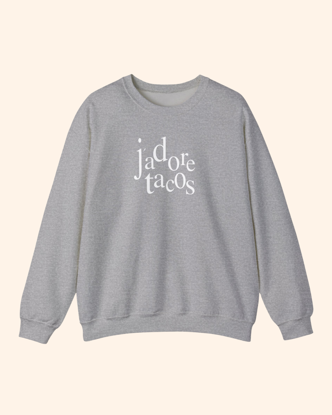 J'adore Tacos Graphic Crewneck Sweatshirt crewneck sweatshirt product image 9
