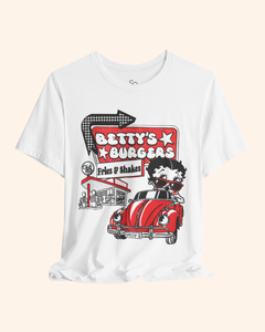 Betty's Burgers Retro Diner Graphic T-Shirt unisex t-shirt product image 6