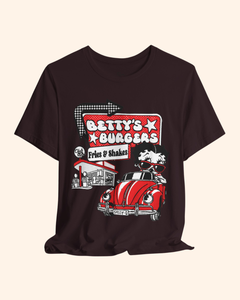 Betty's Burgers Retro Diner Graphic T-Shirt unisex t-shirt product image 2