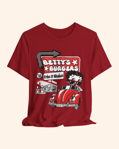 Betty's Burgers Retro Diner Graphic T-Shirt unisex t-shirt product image 8