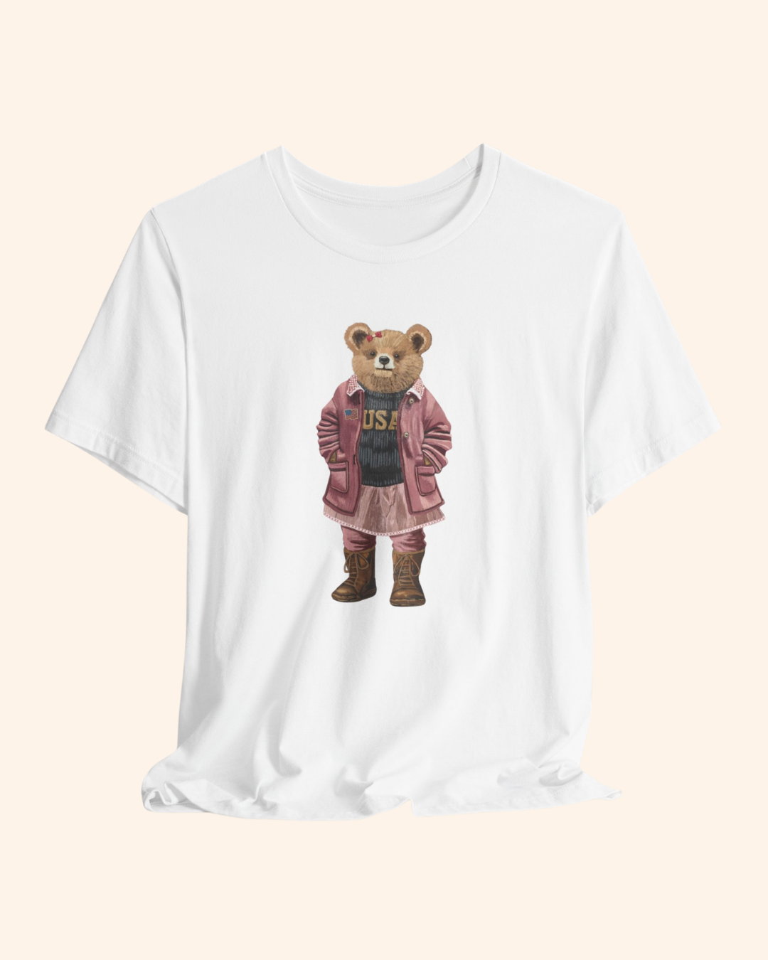 Liberty Belle Teddy Bear Graphic T-Shirt unisex t-shirt product image 6