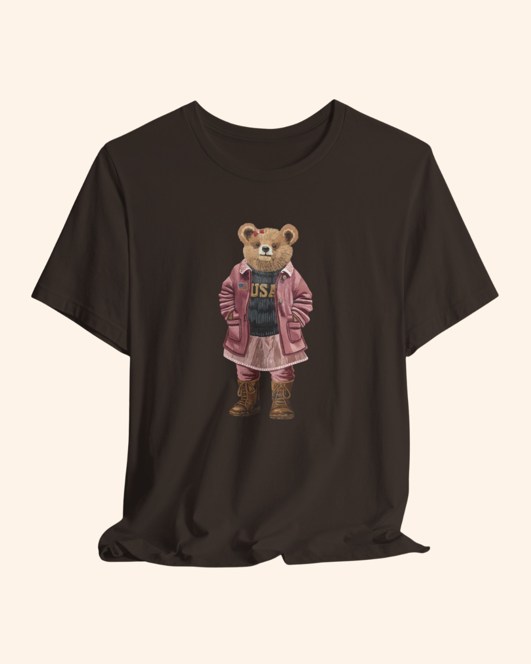 Liberty Belle Teddy Bear Graphic T-Shirt unisex t-shirt product image 2