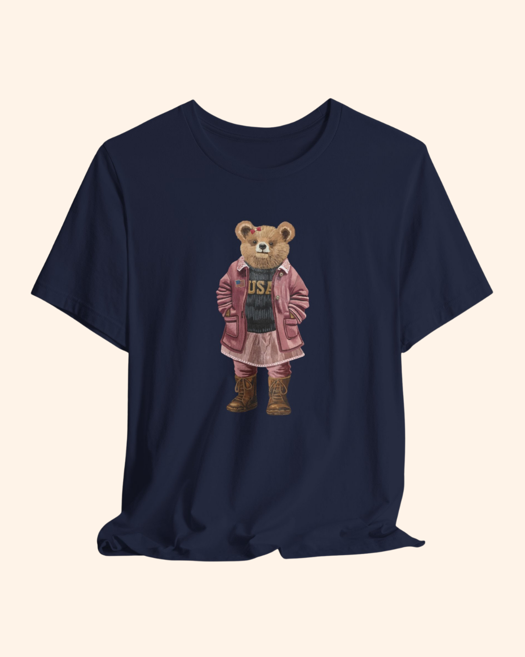 Liberty Belle Teddy Bear Graphic T-Shirt unisex t-shirt product image 3
