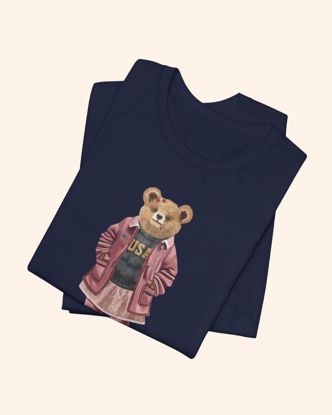 Liberty Belle Teddy Bear Graphic T-Shirt unisex t-shirt product image 8