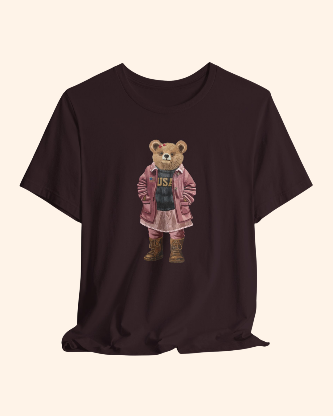 Liberty Belle Teddy Bear Graphic T-Shirt unisex t-shirt product image 9