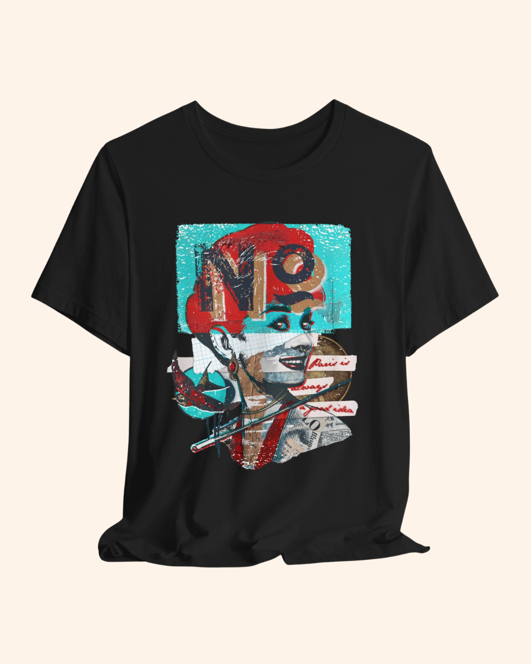 Paris No Pop Art Graphic T-Shirt unisex t-shirt product image 3