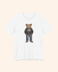 Patriotic Teddy Bear Graphic T-Shirt unisex t-shirt product image 5