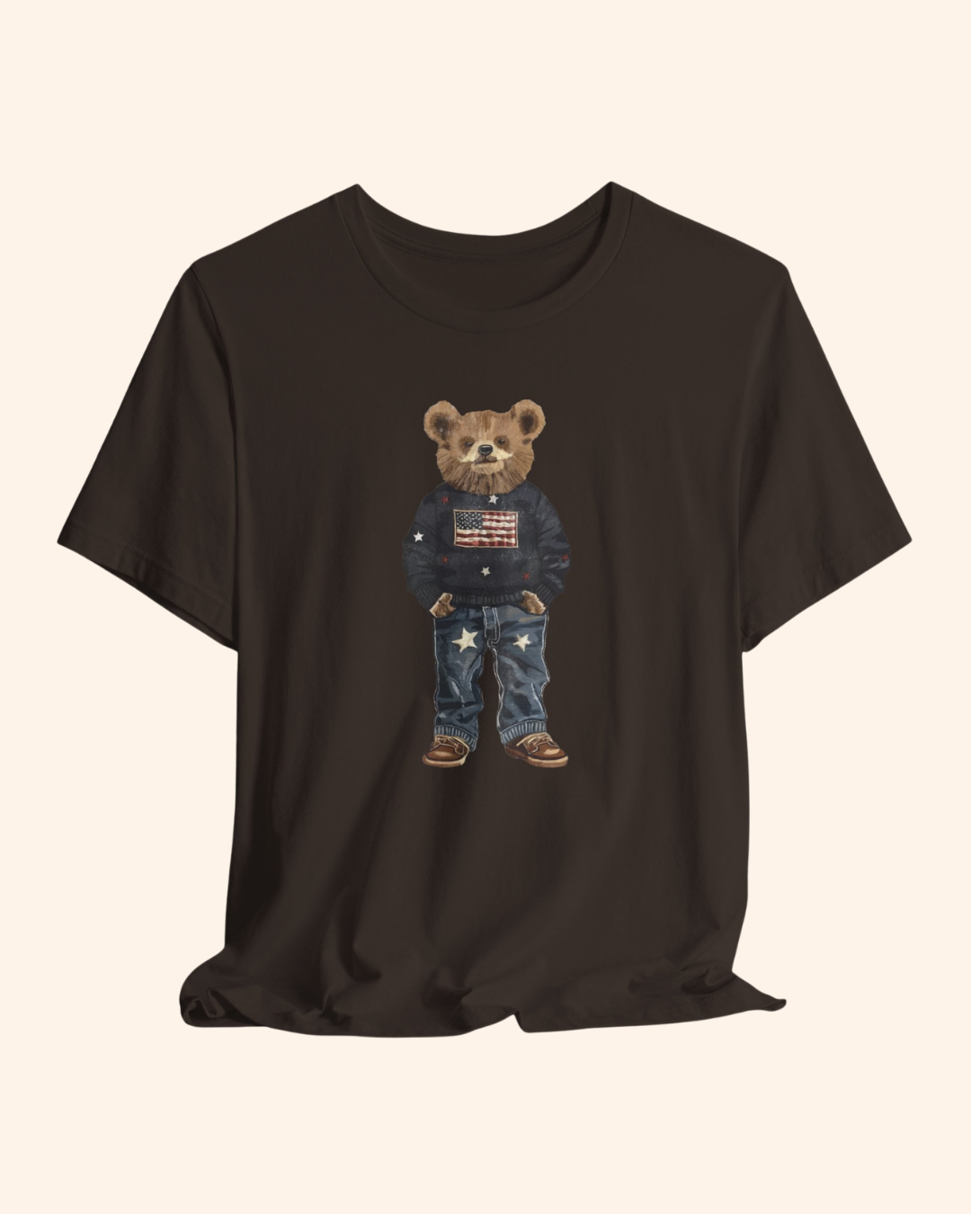 Patriotic Teddy Bear Graphic T-Shirt unisex t-shirt product image 8