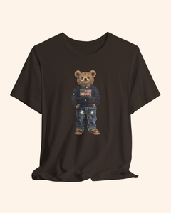 Patriotic Teddy Bear Graphic T-Shirt unisex t-shirt product image 8