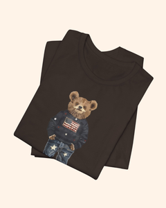 Patriotic Teddy Bear Graphic T-Shirt unisex t-shirt product image 9