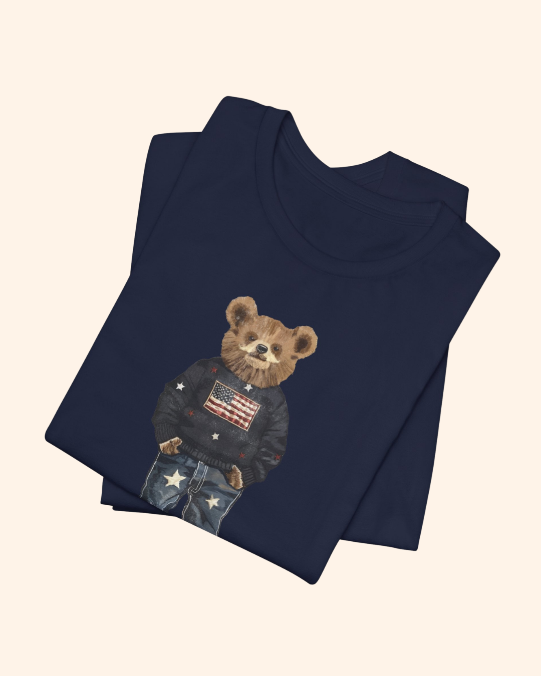 Patriotic Teddy Bear Graphic T-Shirt unisex t-shirt product image 10