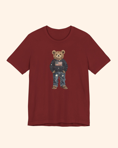 Patriotic Teddy Bear Graphic T-Shirt unisex t-shirt product image 4