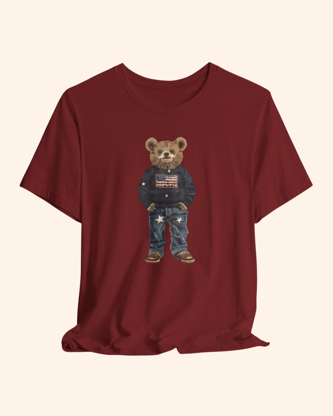Patriotic Teddy Bear Graphic T-Shirt unisex t-shirt product image 13