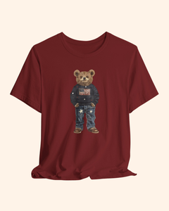 Patriotic Teddy Bear Graphic T-Shirt unisex t-shirt product image 13