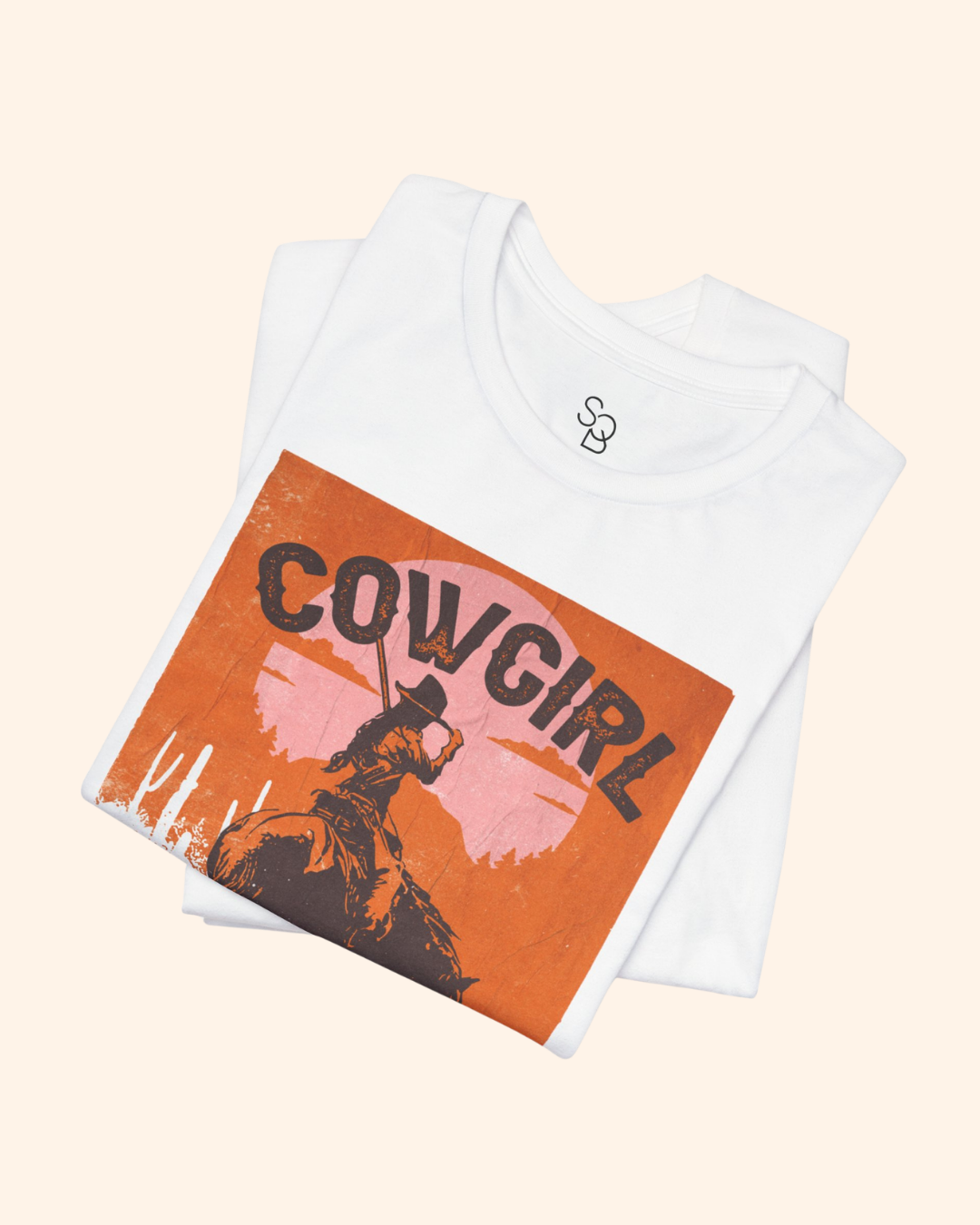 Cowgirl Save the Day Graphic T-Shirt unisex t-shirt product image 9