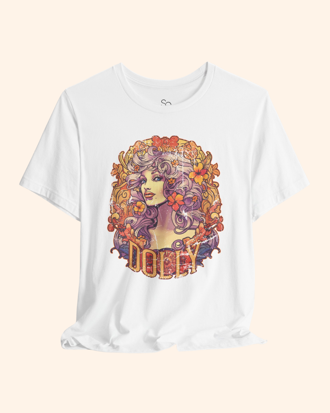 Hey Doll Retro Portrait Graphic T-Shirt unisex t-shirt product image 2