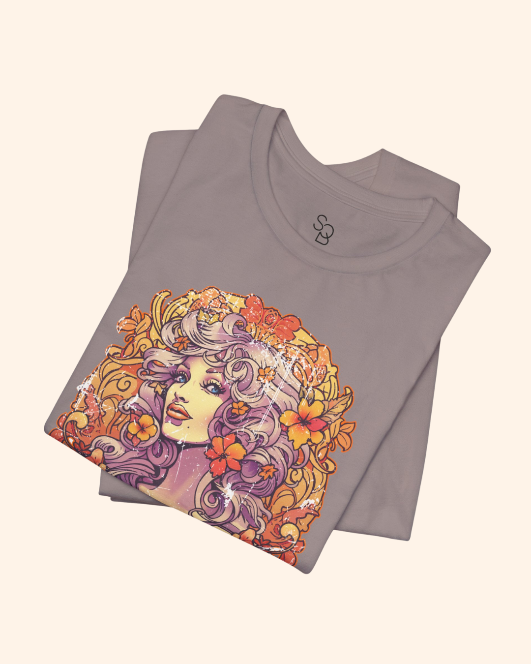 Hey Doll Retro Portrait Graphic T-Shirt unisex t-shirt product image 10