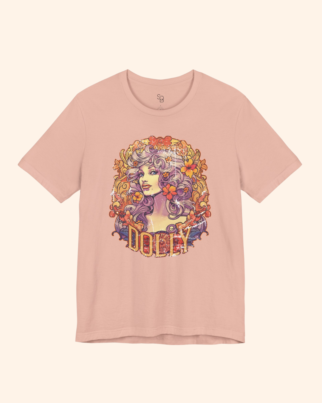 Hey Doll Retro Portrait Graphic T-Shirt unisex t-shirt product image 4