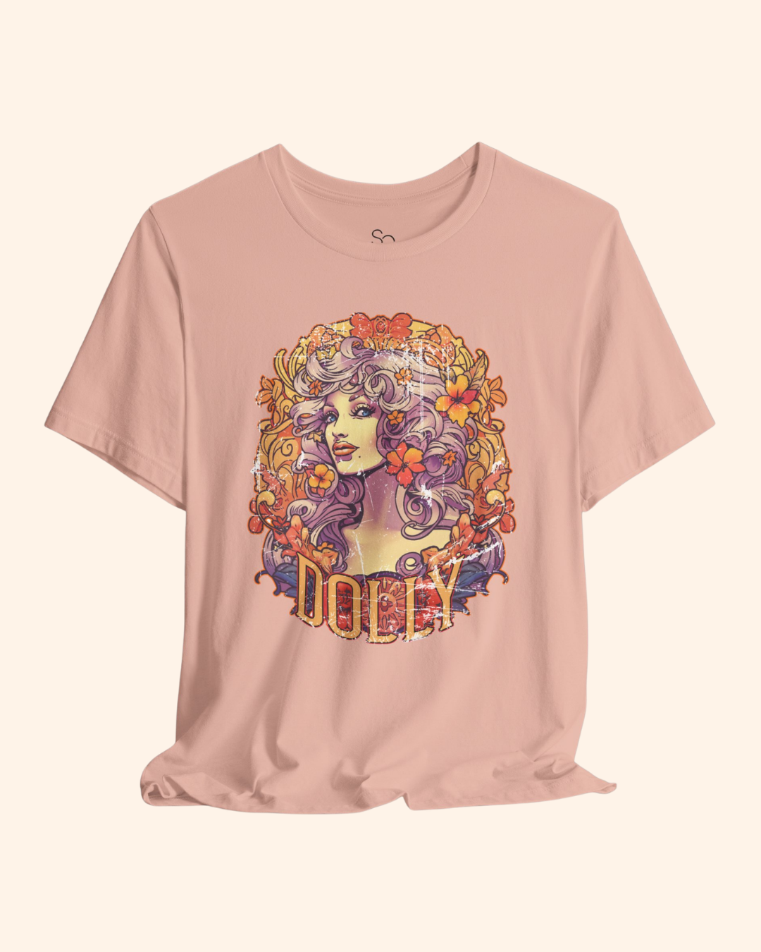 Hey Doll Retro Portrait Graphic T-Shirt unisex t-shirt product image 13