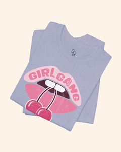 Girl Gang Cherry Lips Graphic T-Shirt unisex t-shirt product image 3
