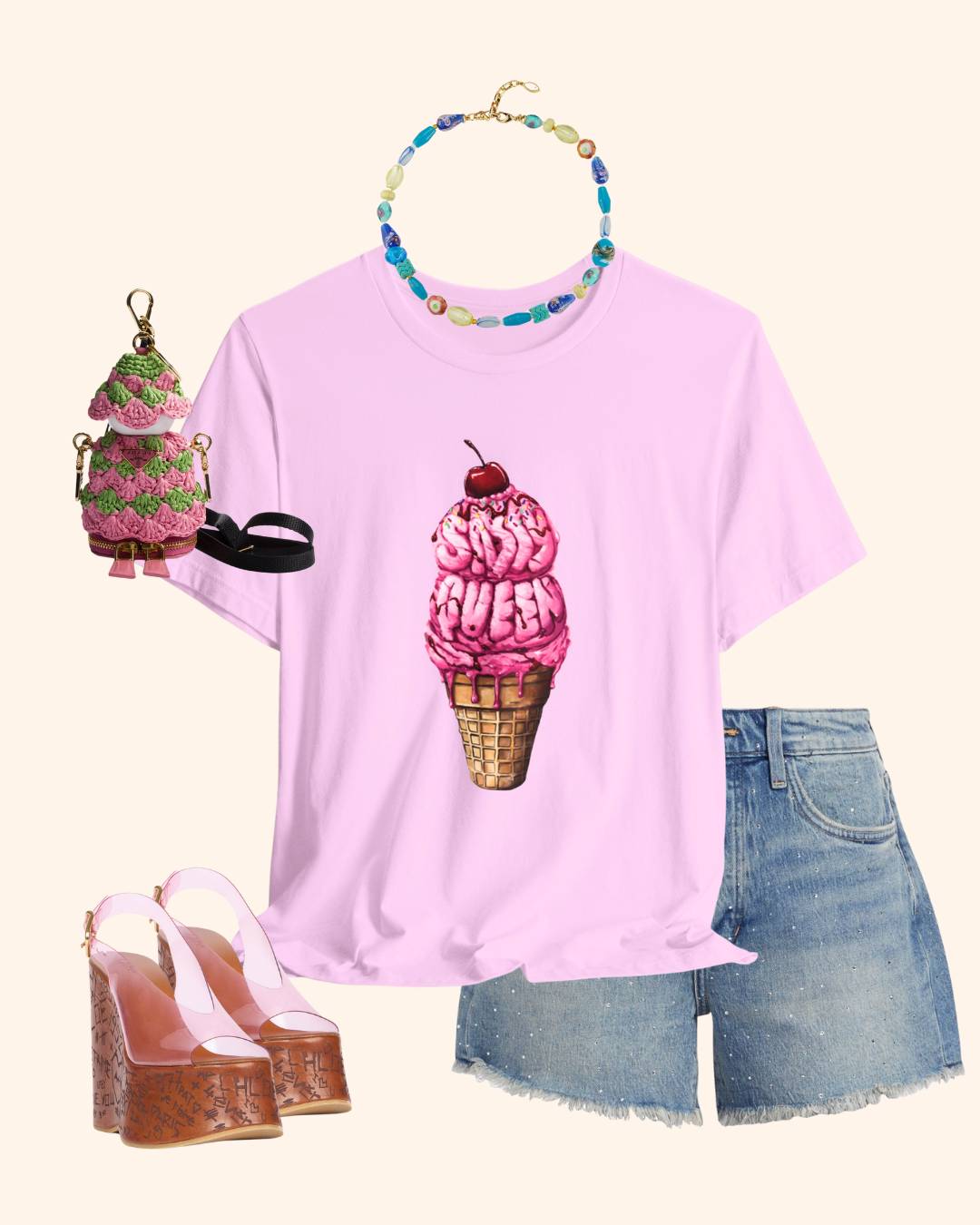 Sugar Rush Ice Cream Graphic T-Shirt unisex t-shirt product image 1
