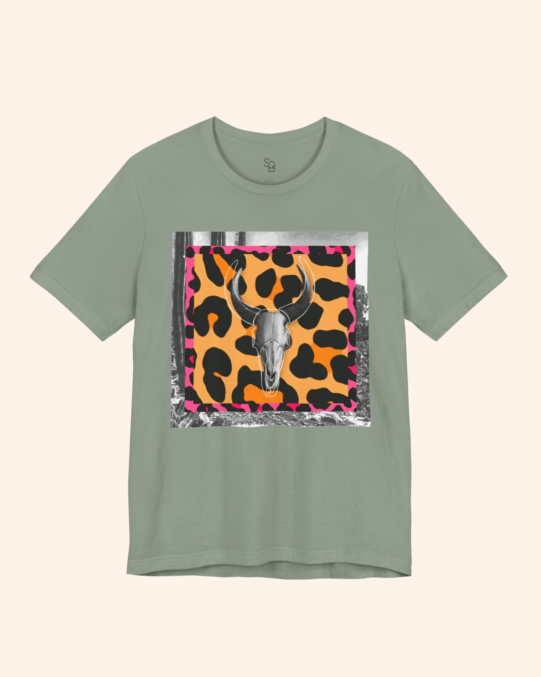 Western Night Cow Skull Graphic T-Shirt unisex t-shirt product image 7