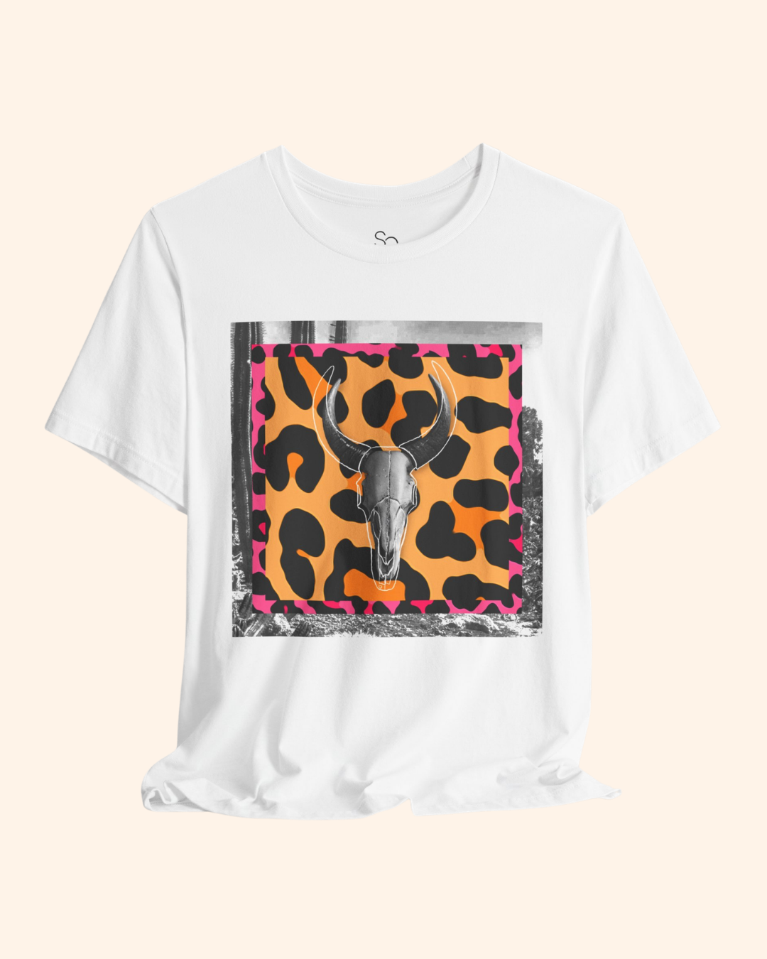 Western Night Cow Skull Graphic T-Shirt unisex t-shirt product image 2