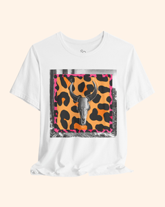 Western Night Cow Skull Graphic T-Shirt unisex t-shirt product image 2