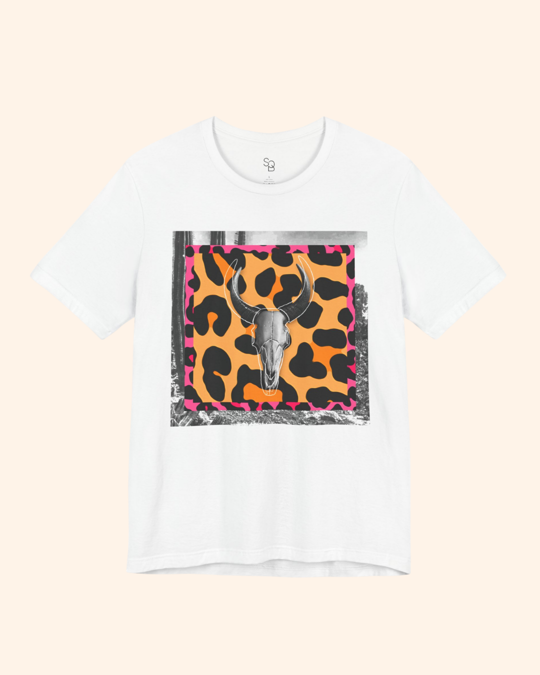 Western Night Cow Skull Graphic T-Shirt unisex t-shirt product image 8