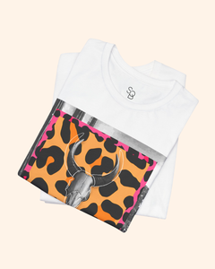 Western Night Cow Skull Graphic T-Shirt unisex t-shirt product image 9