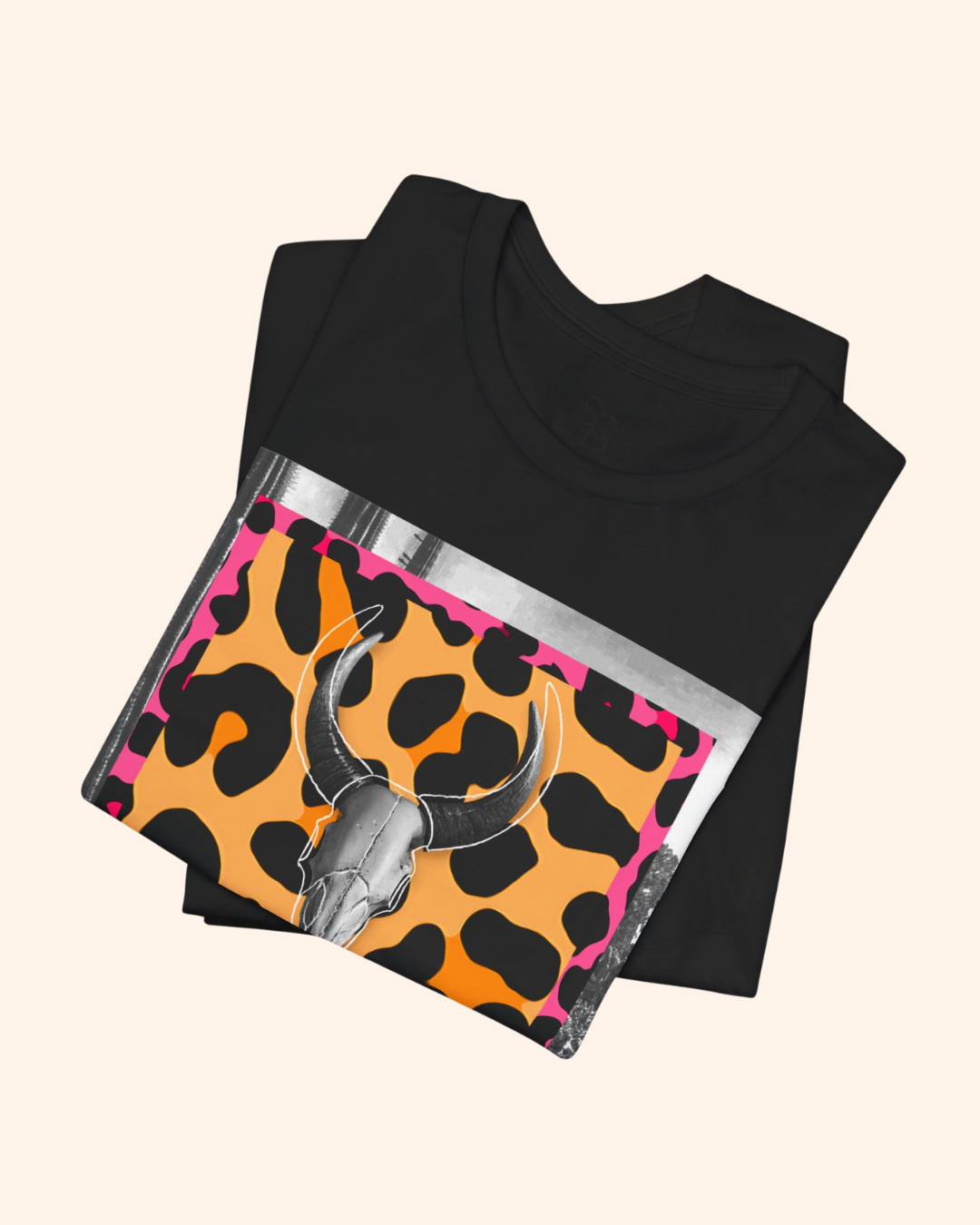 Western Night Cow Skull Graphic T-Shirt unisex t-shirt product image 3