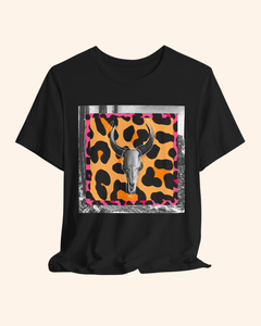 Western Night Cow Skull Graphic T-Shirt unisex t-shirt product image 10