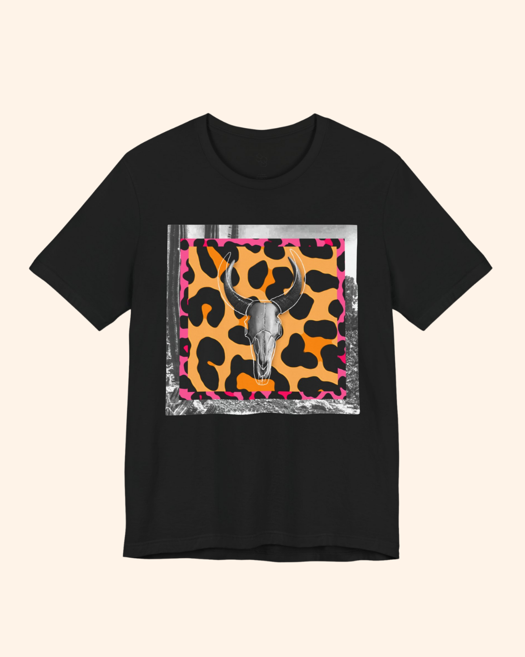 Western Night Cow Skull Graphic T-Shirt unisex t-shirt product image 11